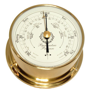 Downeaster - Barometer with White face - Click Image to Close