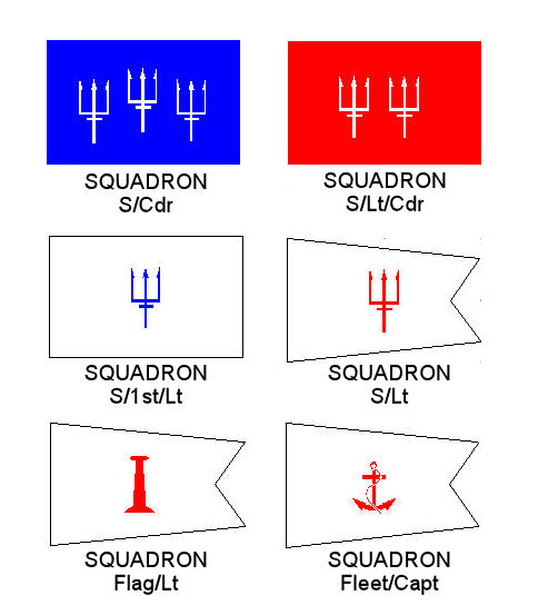 USPS "SQUADRON" OFFICER FLAGS