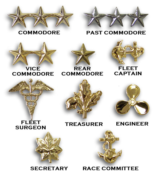 Yacht Club Officer Collar Insignia - Click Image to Close