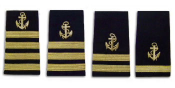 GOLD STRIPES WITH ANCHOR